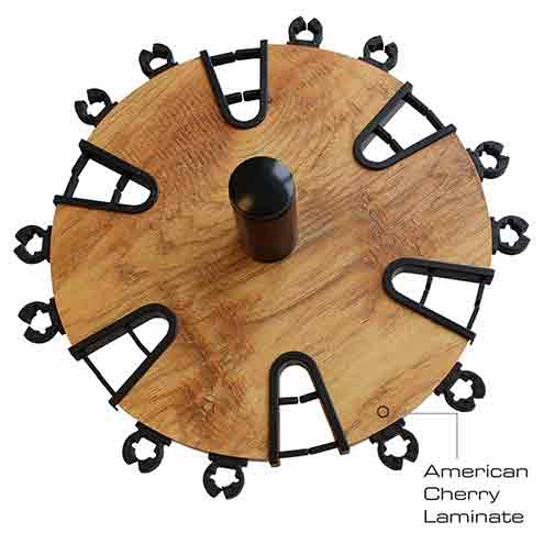 24 Rod - Round Rod Rack w/ Extension Post