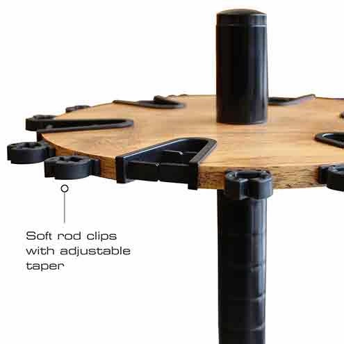 24 Rod - Round Rod Rack w/ Extension Post