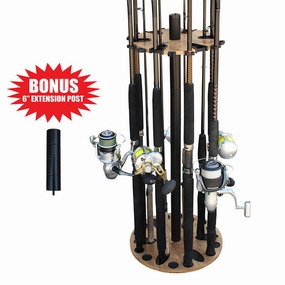 24 Rod - Round Rod Rack w/ Extension Post