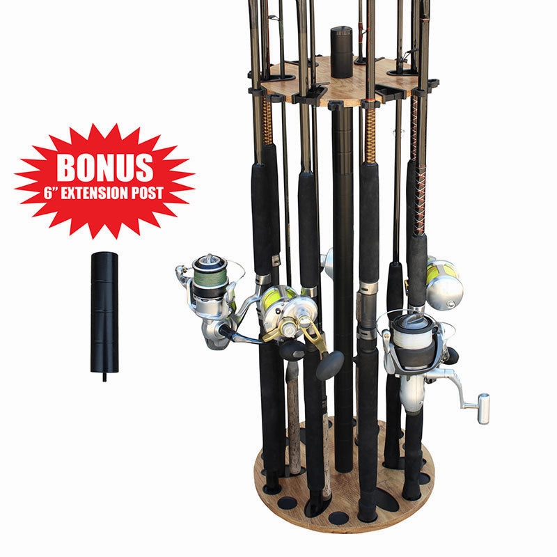 24 Rod - Round Rod Rack w/ Extension Post