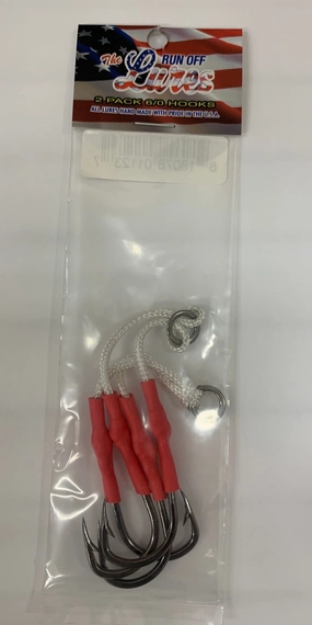 2 Pack 6/0 Double Assist Hooks