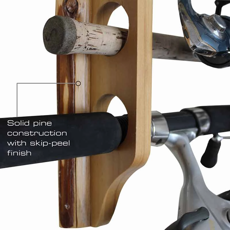 2-PIECE 6-ROD VERTICAL/HORIZONAL ROD WALL MOUNT