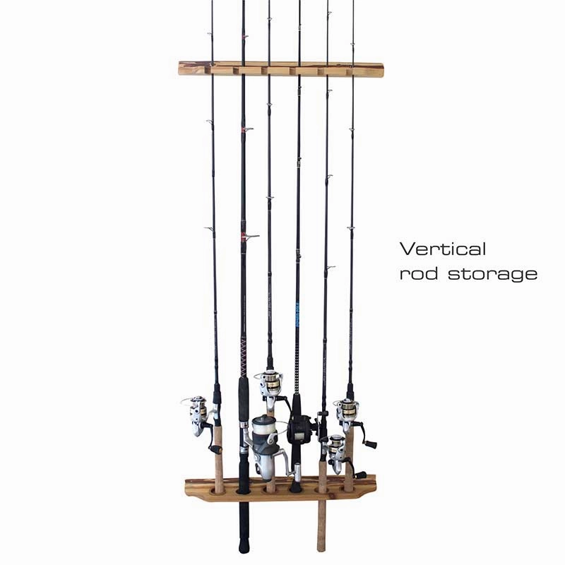 2-PIECE 6-ROD VERTICAL/HORIZONAL ROD WALL MOUNT