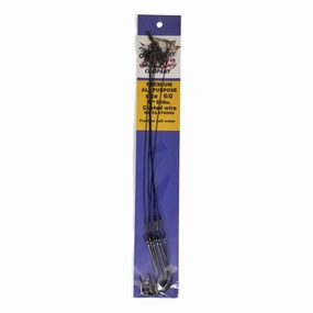 9" Vinyl Coated 80 lb. Wire Leader - Size 6/0 (6 Pack)