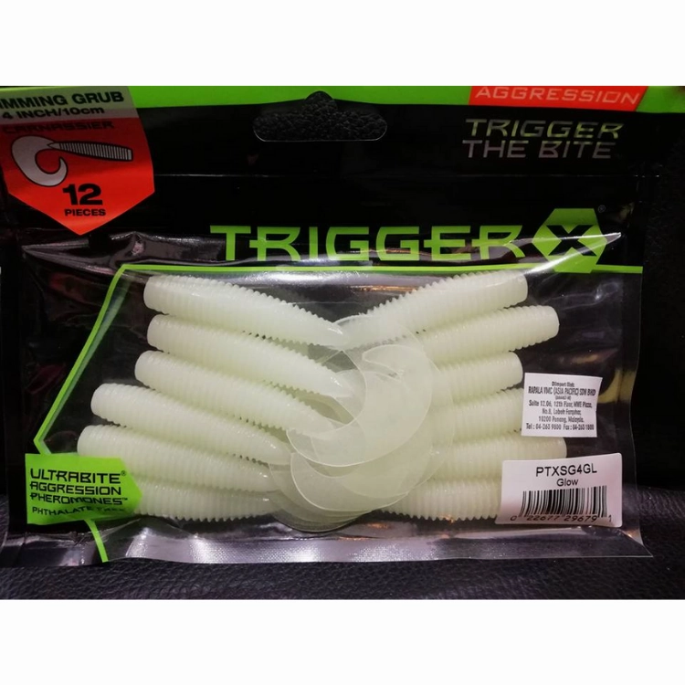 Aggression TriggerX Swimming Grub Carnassier | Size: 4inch/10cm | 4.87g | 12pcs/pk
