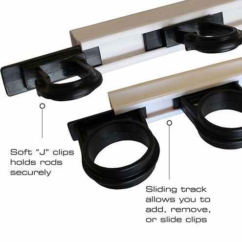 ALL WEATHER 6 ROD WALL OR CEILING ROD RACK