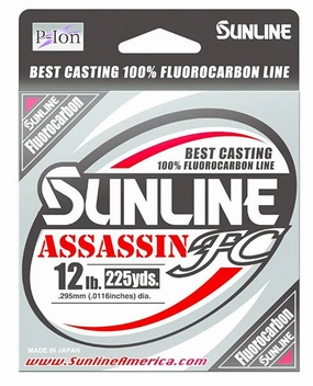 Assassin Fluorocarbon Fishing Line -12 lb - (225 Yds)