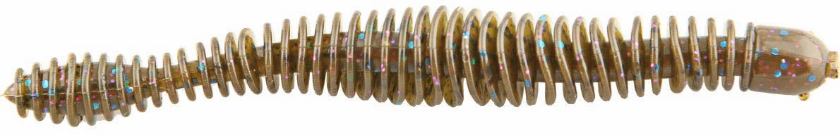 Big Bite Baits Coontail Worm 4 3/4 inch Ribbed Worm