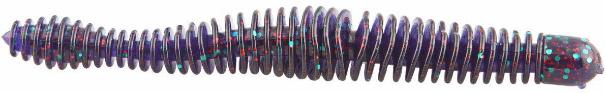 Big Bite Baits Coontail Worm 4 3/4 inch Ribbed Worm