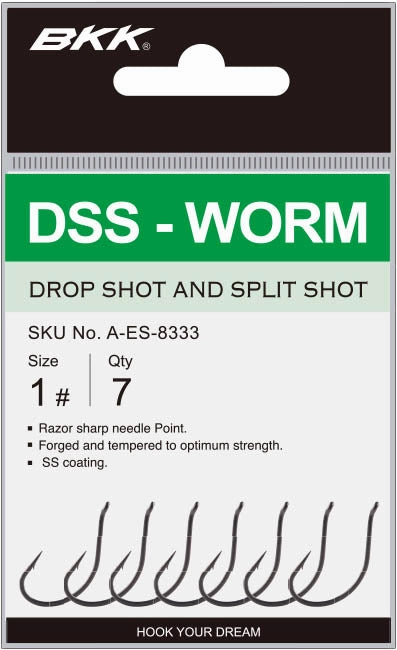 BKK DSS-Worm Drop Shot and Split Shot Hook