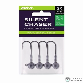 BKK Silent Chaser 2X Round Head Micro Jighead | Size:1/0-3/0