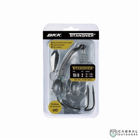 BKK Titan Diver  Worm Hook | Size: 6/0-8/0