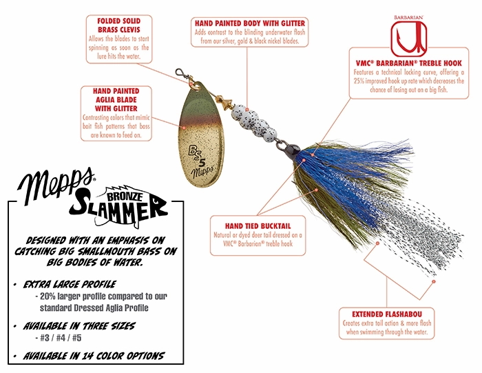 Bronze Slammer Spinner - #4 - Dressed