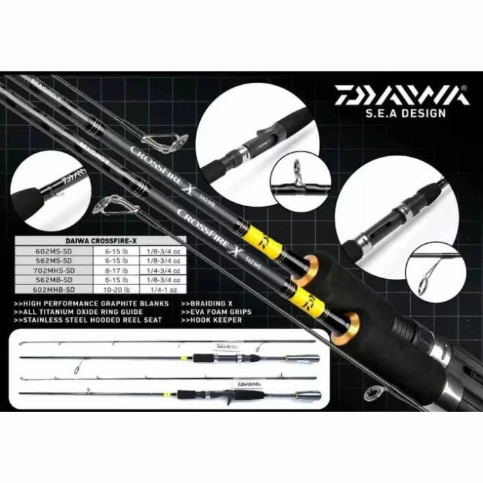 Daiwa CROSSFIRE X 7" Spinning Rod