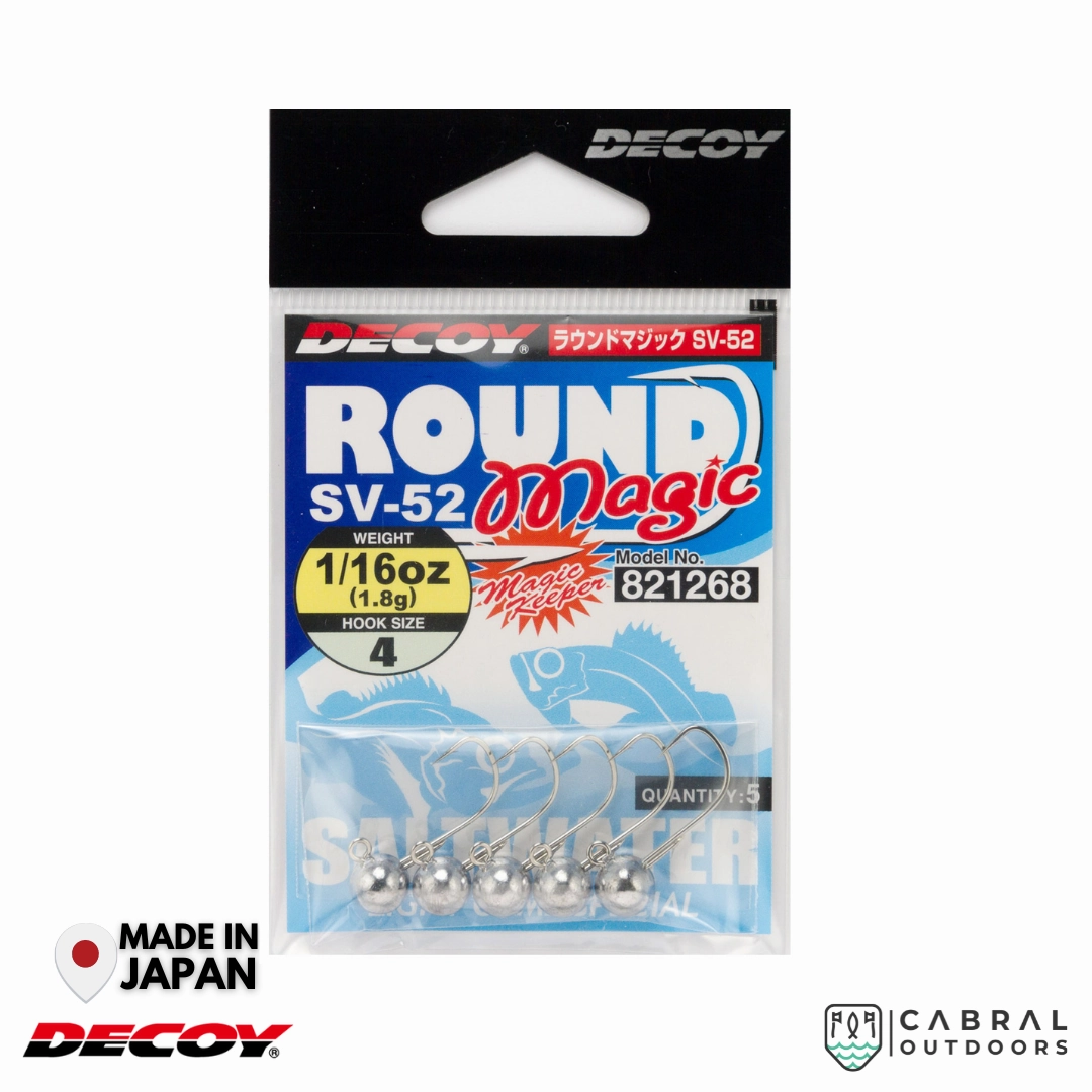 Decoy SV-52 Round Magic Jighead | #6-#4 | 2.5g-5g