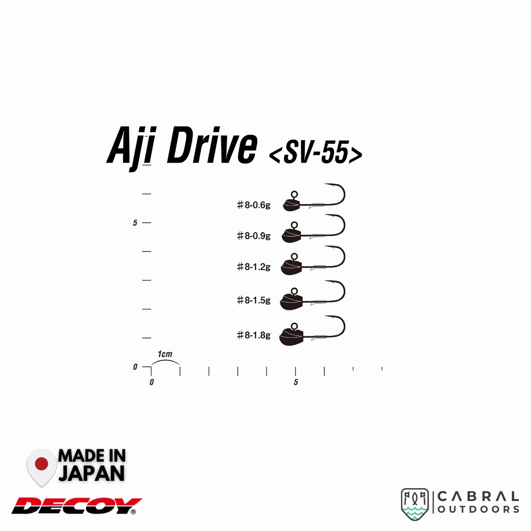 Decoy SV-55 Aji Drive Jighead  | #8 | 1.8g