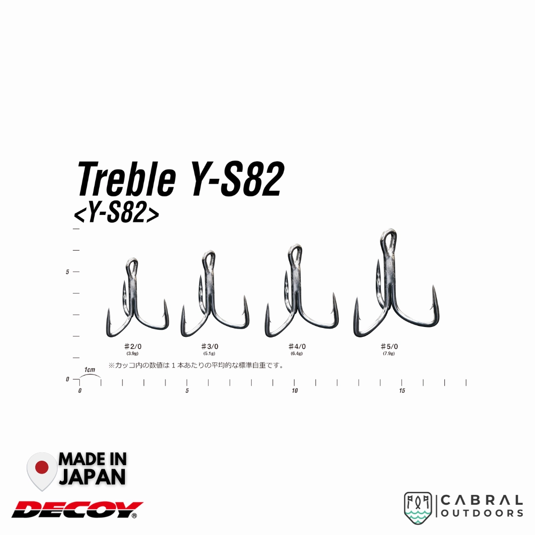 Decoy Y-S82 Treble Hook | #2/0-#5/0
