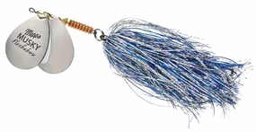 Double Blade Musky Flashabou Spinner - (1-1/2 oz.)