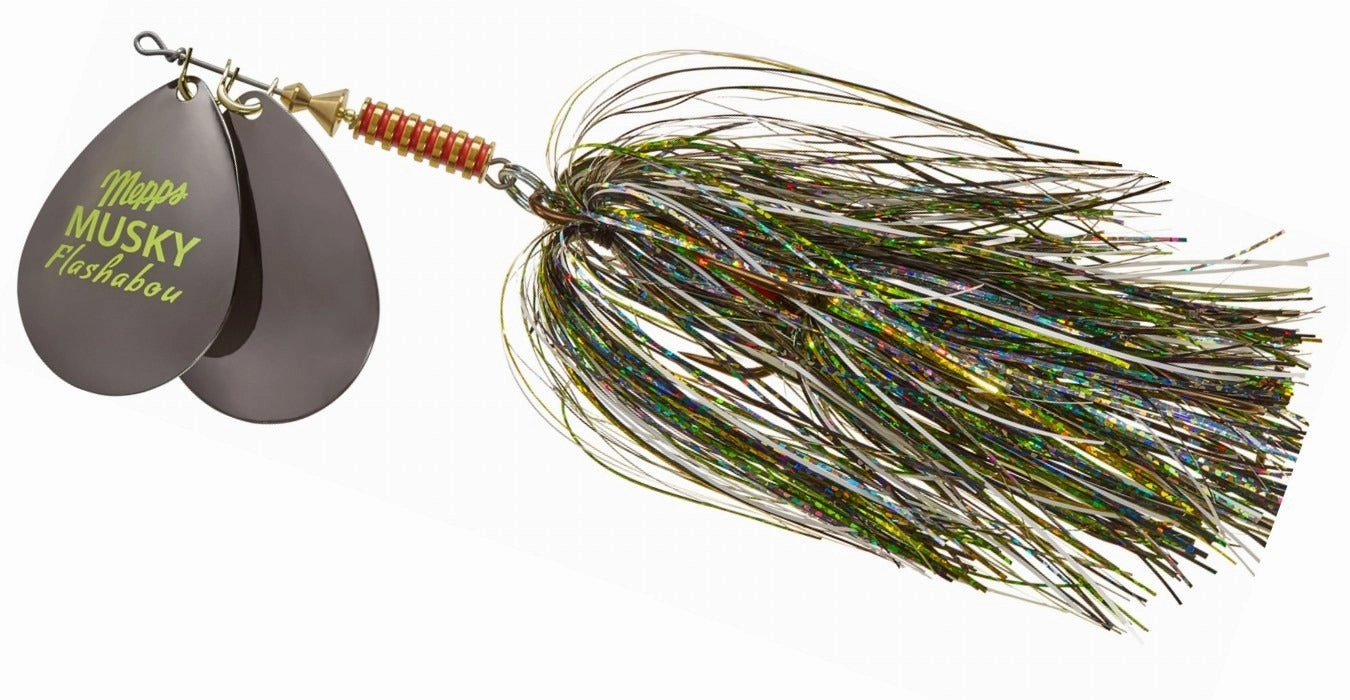 Double Blade Musky Flashabou Spinner - (1-1/2 oz.)