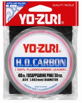 H.D. Carbon Disappearing Pink Fluorocarbon Leader - (40 lb/30 yd)