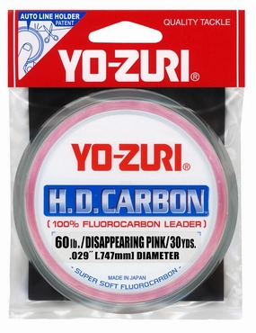 H.D. Carbon Disappearing Pink Fluorocarbon Leader - (60 lb/30 yd)