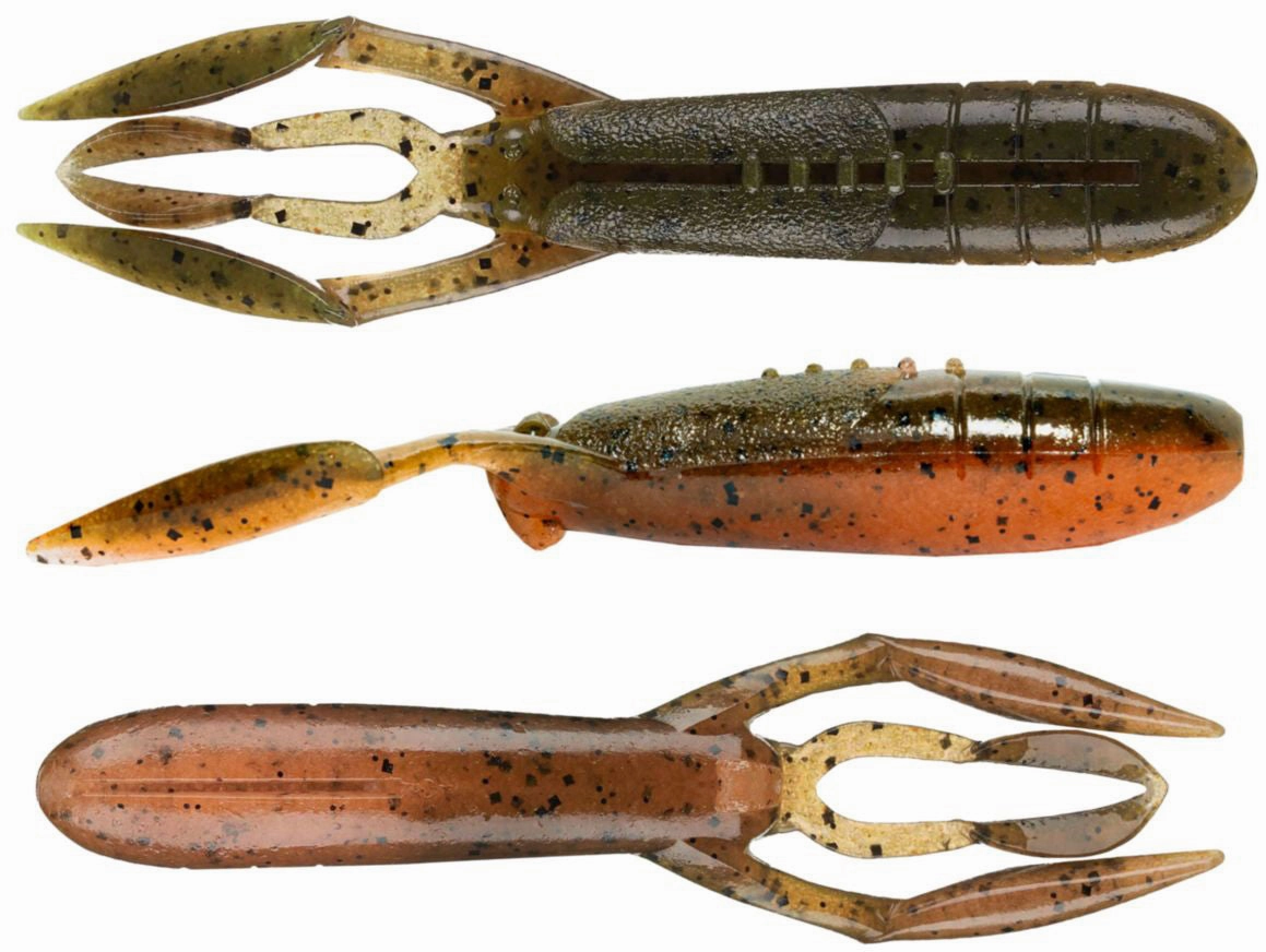Keitech Glide Camaron 3.5 Inch Soft Plastic Craw - 6 Pack