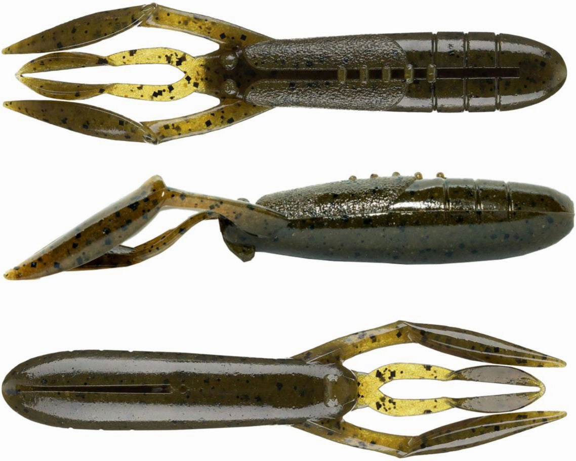 Keitech Glide Camaron 3.5 Inch Soft Plastic Craw - 6 Pack