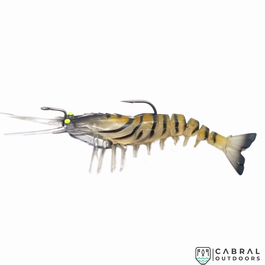 KrillKast Shrimp lures with worm hook | 13cm | 17g | Pack of 1