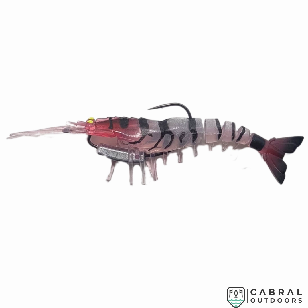 KrillKast Shrimp lures with worm hook | 13cm | 17g | Pack of 1