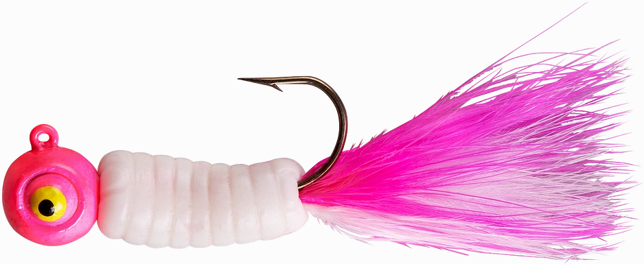 Lindy Fuzz-E-Grub Pre-Rigged Hair Tail Soft Grub 2 pack
