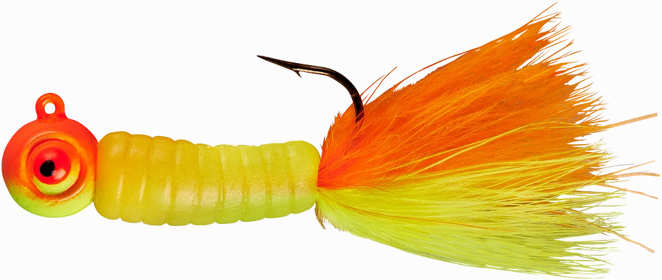 Lindy Fuzz-E-Grub Pre-Rigged Hair Tail Soft Grub 2 pack