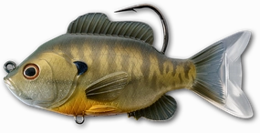 LIVETARGET Sunfish Soft Body Top Hook Swimbait