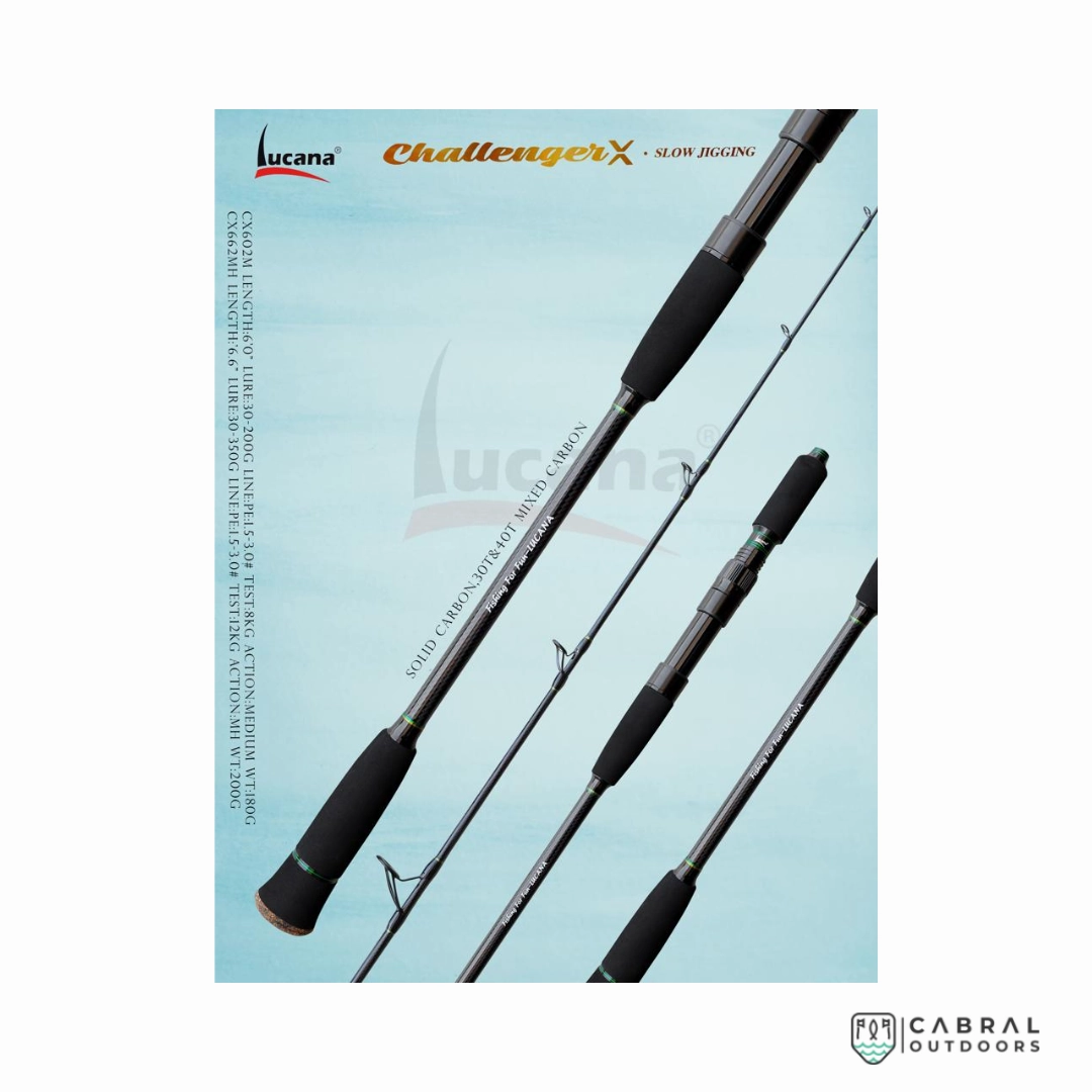 Lucana Challenger X Slow Jigging Rod 6ft