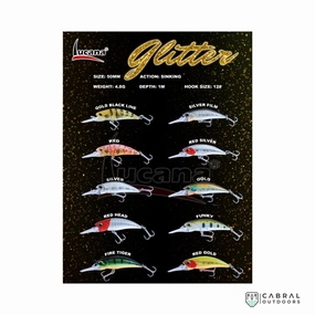 Lucana Glitter Sinking Minnow | Size: 50mm | 4.8g