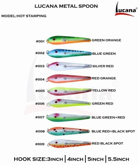 Lucana Hot Stamping Metal Spoons