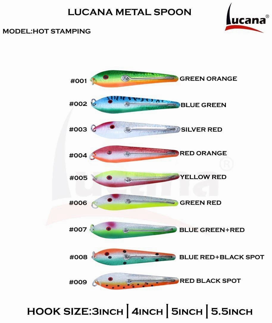 Lucana Hot Stamping Metal Spoons