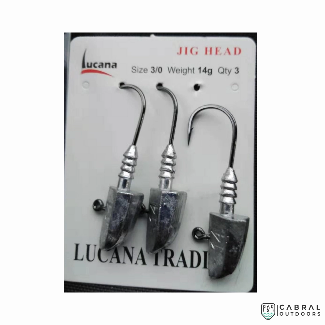 Lucana Jigheads | Size: 2/0-5/0 | 3pcs/pk