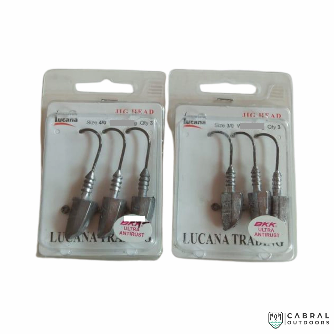 Lucana Jigheads | Size: 2/0-5/0 | 3pcs/pk