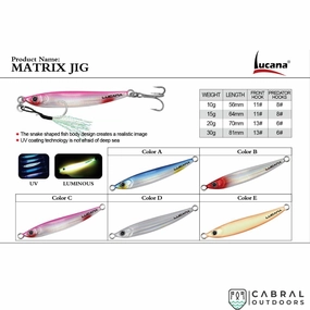 Lucana Matrix Jig | 10g-30g