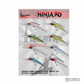 Lucana Ninja 90 Floating Minnow | Size: 9cm | 10.5g