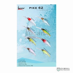Lucana Pike 62 Floating Minnow | Size: 6.2cm | 7g