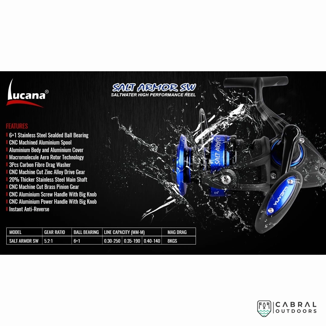 Lucana Salt Armor SW 4000 Spinning Reel