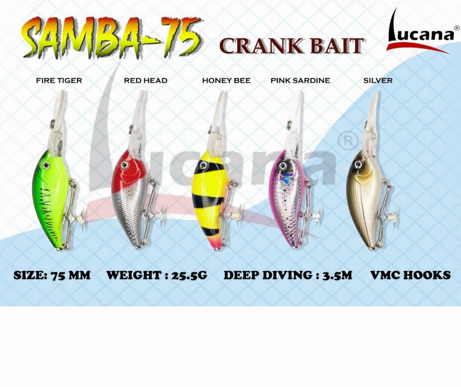 Lucana Samba 75mm/ 25.5g, 1pcs/pkt