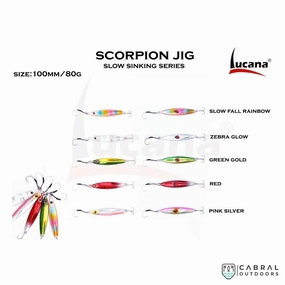 Lucana Scorpion Slow Sinking Jig 10 cm | 80g-100g