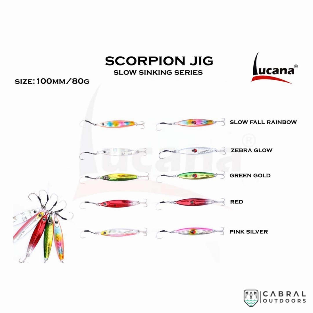Lucana Scorpion Slow Sinking Jig 10 cm | 80g-100g