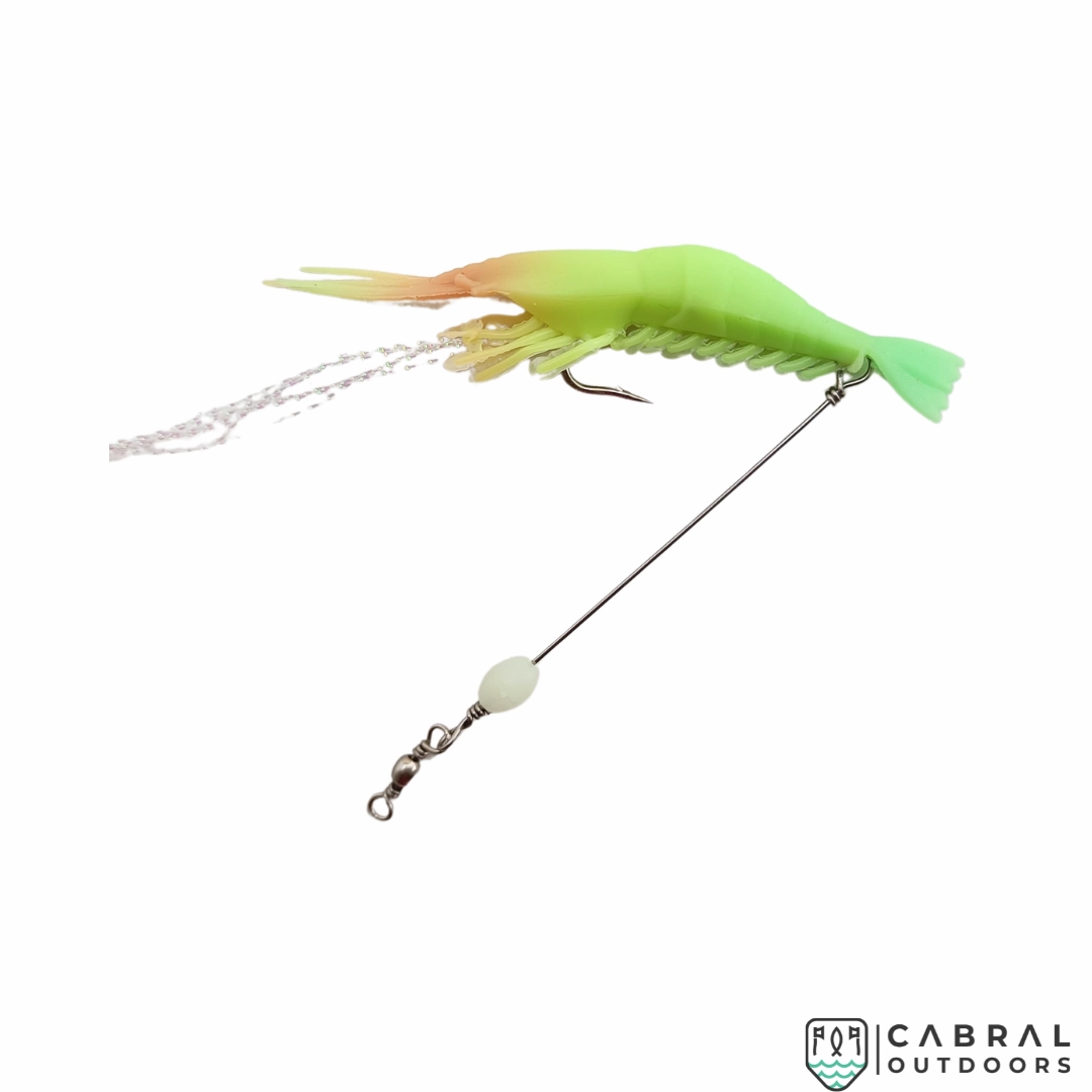 Lucana Soft Shrimp Lure With Leader Cord | 3pcs/pk