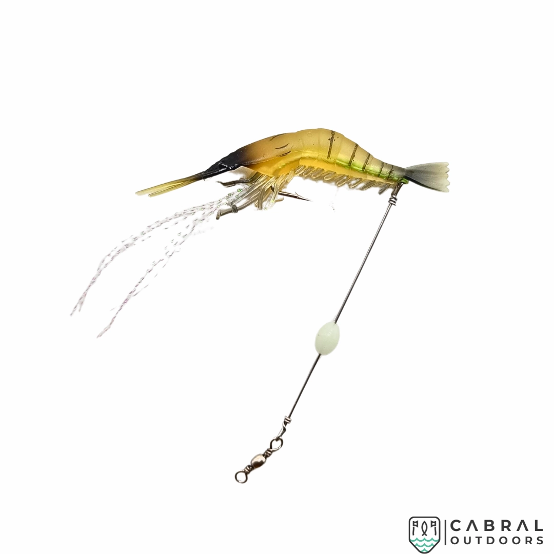 Lucana Soft Shrimp Lure With Leader Cord | 3pcs/pk