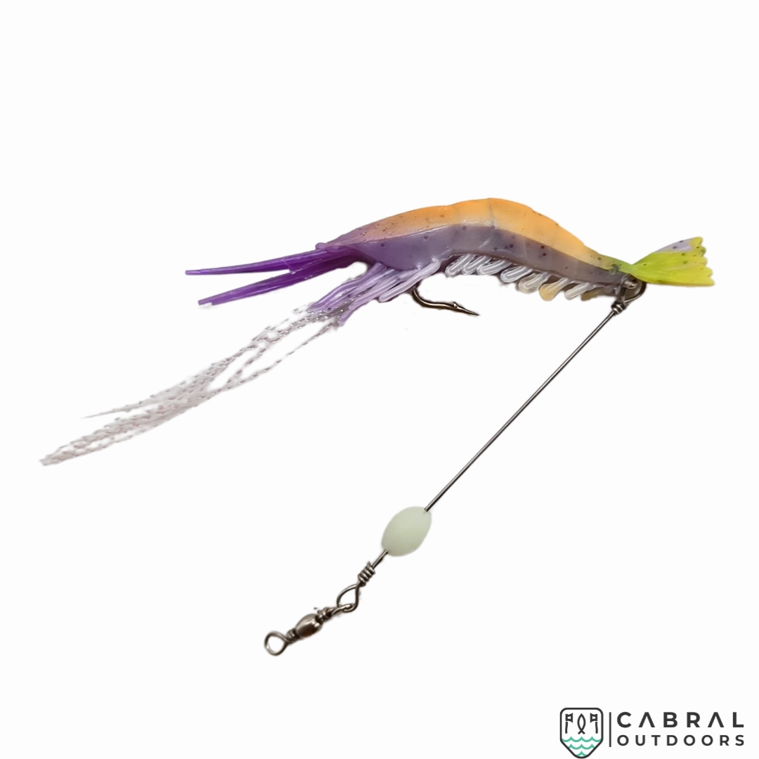 Lucana Soft Shrimp Lure With Leader Cord | 3pcs/pk