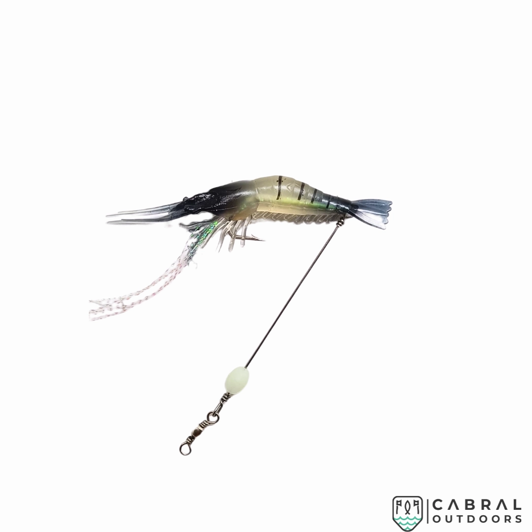 Lucana Soft Shrimp Lure With Leader Cord | 3pcs/pk