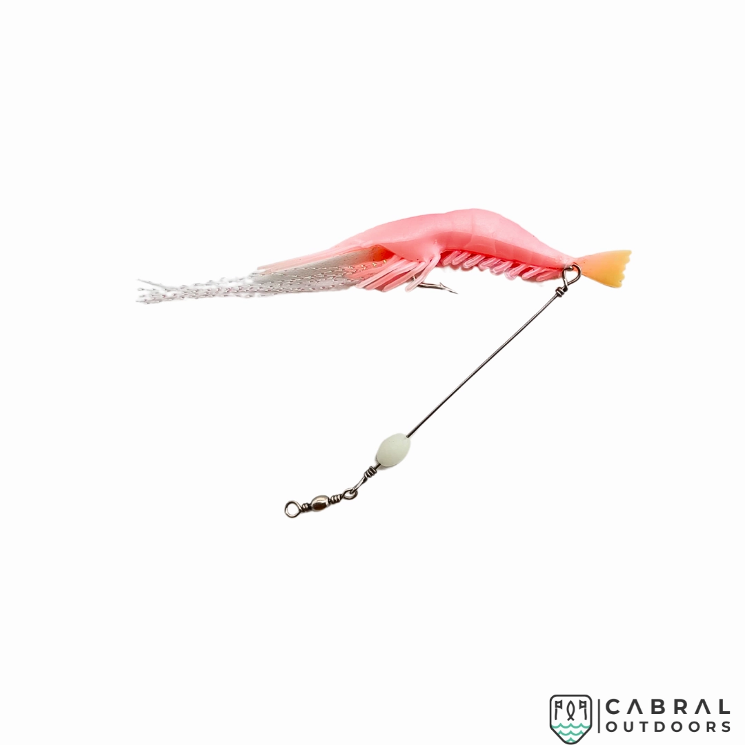 Lucana Soft Shrimp Lure With Leader Cord | 3pcs/pk